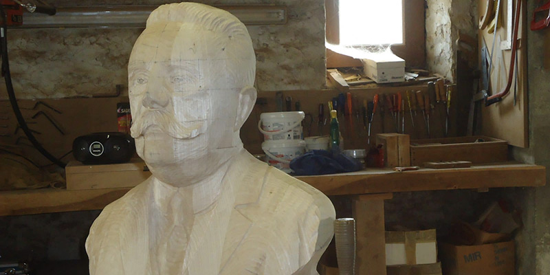 Sculpture buste Achille Daroux
