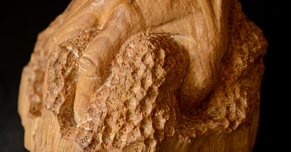 Main de l'Homme sculptée en bois