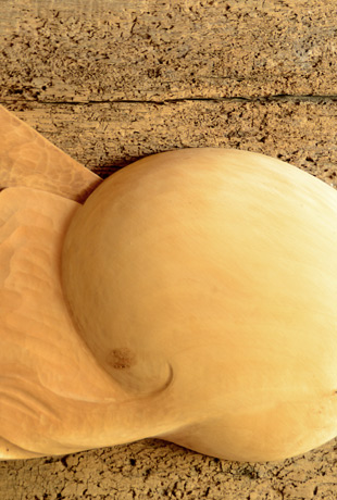 Sculpture bois lisse et bois ancien