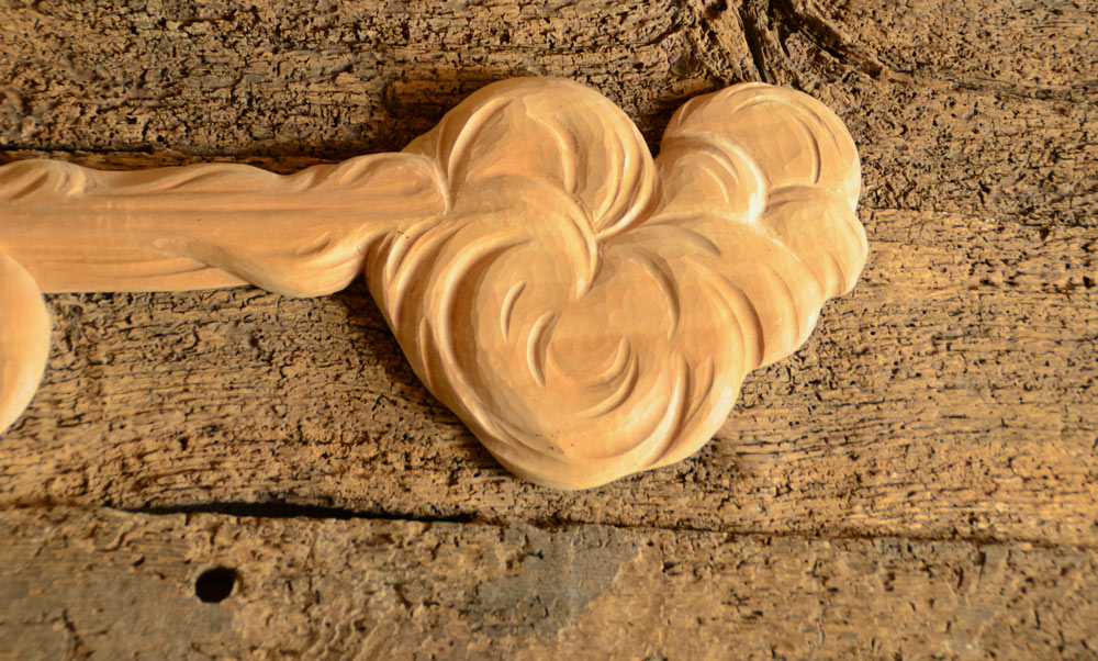 Sculpture de nuage en bois